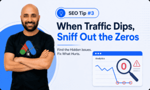 SEO Tip #3 - When Traffic Dips, Sniff Out the Zeros